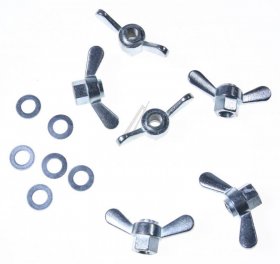 Triax Nut - Flugelmuttern ZubehÖr Fur Td Spiegel, Kunststoffbeutel Mit 6 Stk. 8mm Flugelmuttern