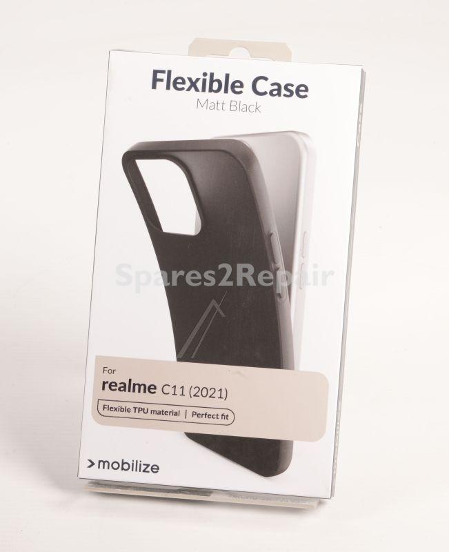Mobilize Leather Bag Gsm - 27461 Mobilize Rubber Gelly Case Realme C11 (2021) Matt Black