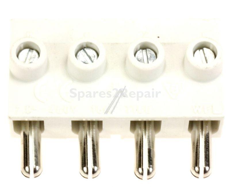 Junction Block - 8014419 Plug 4 Poles White [Amica]