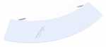 Compatible Washing Machine And Tumble Dryer Door Handles - Handle With Axles White Alternative For Bosch-siemens 00481710