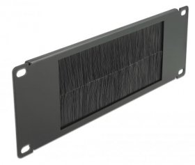 Delock Cable Support - 10 Kabelmanagement Burstenleiste 2 He Schwarz