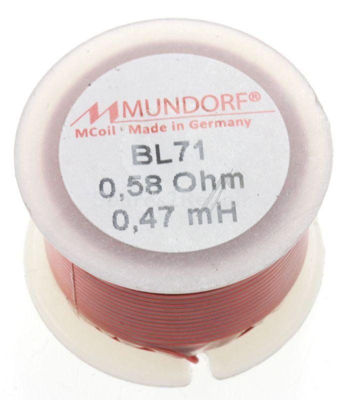 Mundorf Coil - 0,47mh-0,58r Mcoil Air-coil, Baked Varnish, 0,71mm-wire, 30x20mm