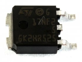 Stmicroelectronics Smd Transistor - D17nf25 Std17nf25 N-channel Mosfet 250v 17a To-252