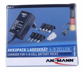 Ansmann Standard Battery Charger - Acs48 1001-0024 Battery Charger 4-8 Cell Nimh-nicd Black 74mm X 44mm X 76mm
