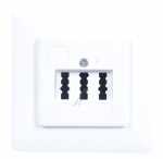 Rutenbeck Tae In-wall Connector Phone Ou - Tae Dose 3x6 Nfn Unterputz Reinweiss