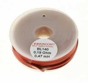 Mundorf Coil - 0,47mh-0,19r Mcoil Air-coil, Baked Varnish, 1,4mm Wire, 58x18mm