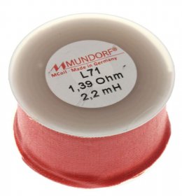 Mundorf Coil - 2,2mh-1,39r Mcoil Air-coil, Ofc-copper, 0,71mm Wire, 40x20mm
