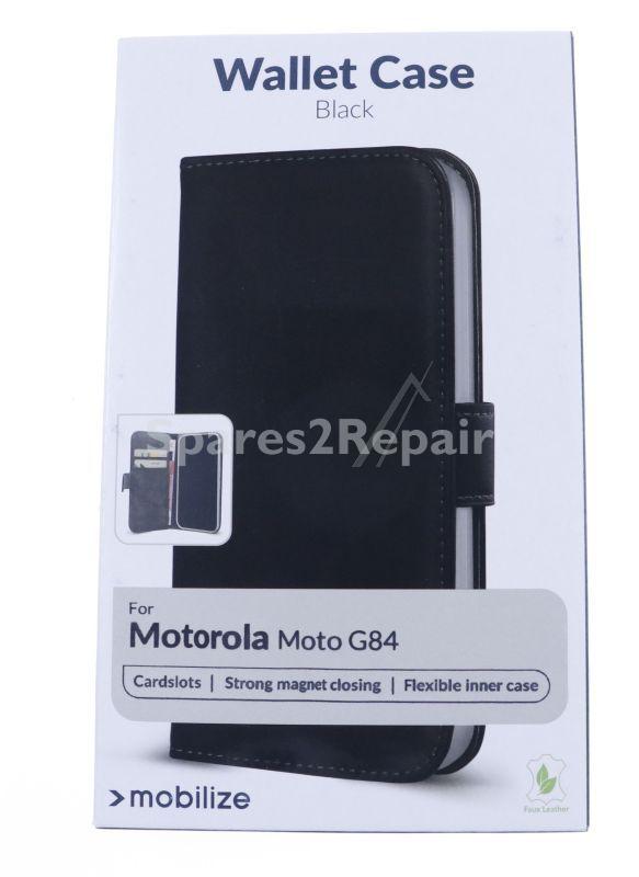 Mobilize Leather Bag Gsm - 29142 Mobilize Classic Gelly Wallet Book Case Motorola Moto G84 Black