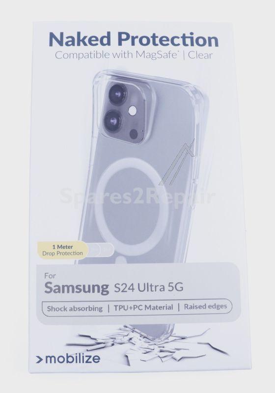 Mobilize Leather Bag Gsm - 29278 Mobilize Magsafe Compatible Naked Protection Case For Samsung Galaxy S24 Ultra 5g Clear