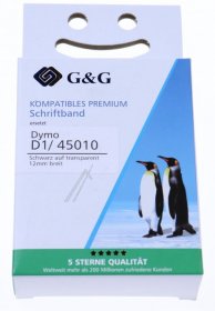 G&g Colour Cartridge - Farbband Alternativ FÜr S0720500, Schwarz Auf Transparent - 15569