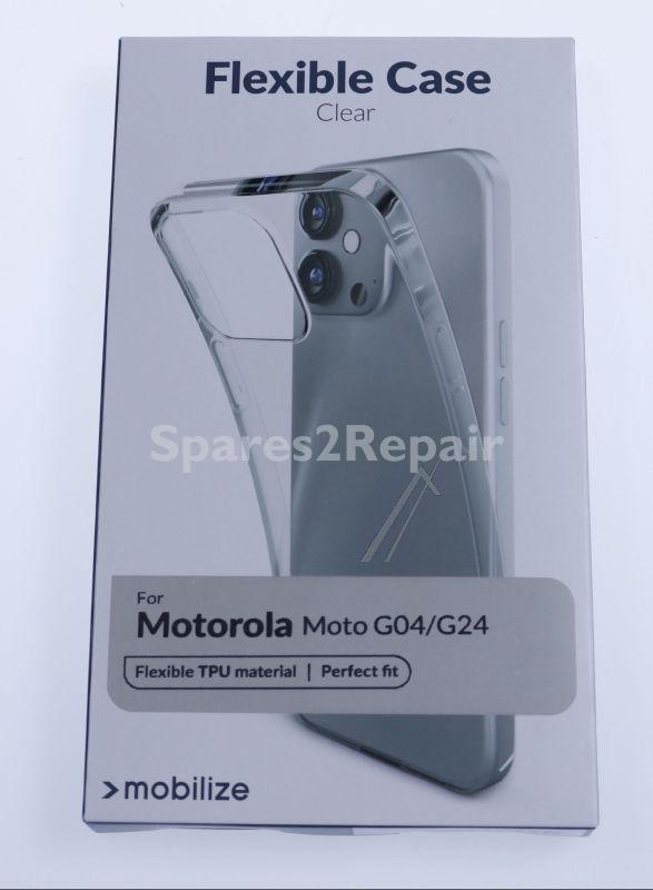 Mobilize Leather Bag Gsm - 29626 Mobilize Gelly Case Motorola Moto G04 Clear