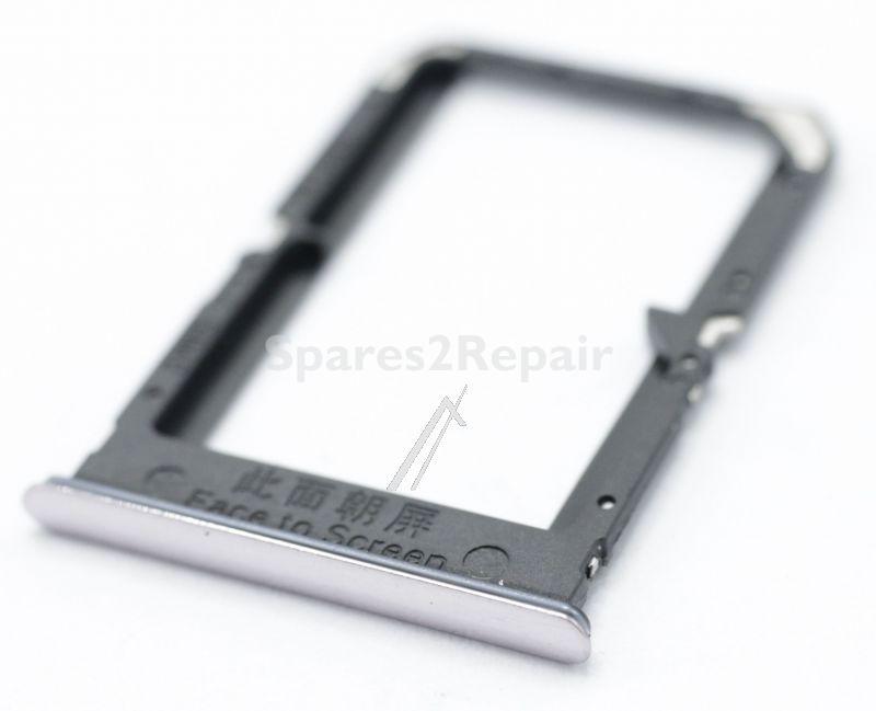 Oppo Sim card Holder - 2931936 Sim Bracket Bd369 Silver With Insert Jr