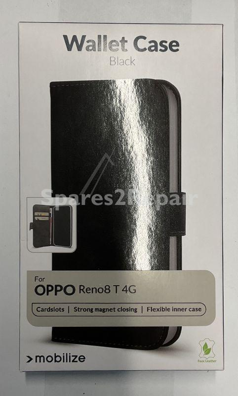 Mobilize Leather Bag Gsm - 29020 Mobilize Classic Gelly Wallet Book Case Oppo Reno8 T 4g Black