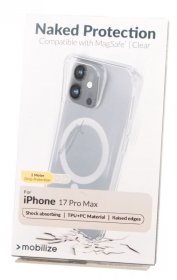 Mobilize Leather Bag Gsm - 80991 Mobilize Magsafe Compatible Naked Protection Case For Apple Iphone 17 Pro Max Clear