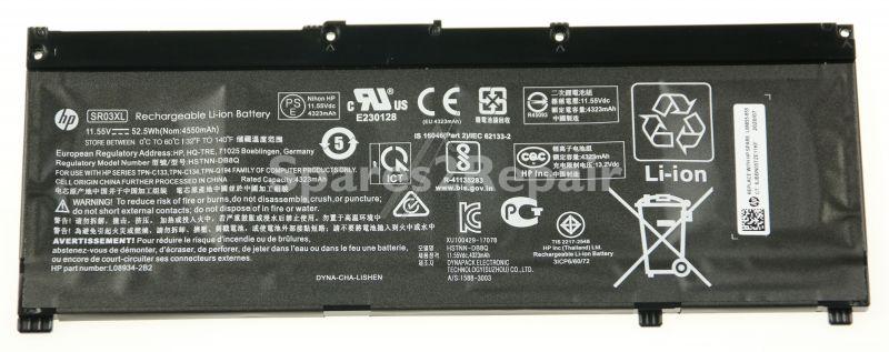 Hewlett Packard Laptop Battery - Sr03xl L08934-2b1 Battery Pl Lishen606072 4 55ah