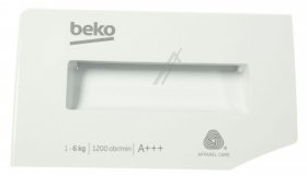 Detergent Dispenser Cover - 2420709525 C00961601 Detergent Drawer Front Cover Assembly [Arcelik]