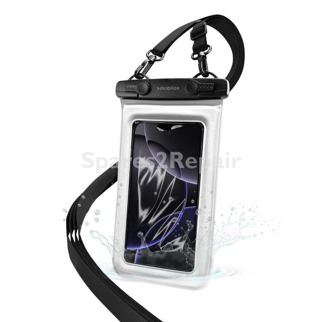 Mobilize Leather Bag Gsm - Mobilize Waterproof Universal Beach Bag For Smartphones Incl Strap White - 80871
