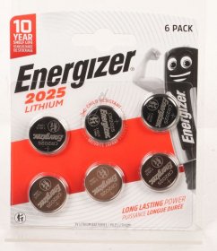 Energizer 3.0v Button Cell Battery - Cr2025 E304313900 Energizer Special Battery - Lithium Cr-type 2025 Bp 6 Pieces