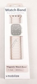 Mobilize Wristbands For Smartwatch - 81669 Mobilize Silicone Wristband - Magnetic - For Apple 38-40-41mm - Starlight