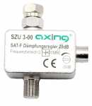 Axing Leveltuning Satellite - Szu 3-00 Sat Signal Attenuator F-plug-socket 0,5-20db 0,1-2200mhz