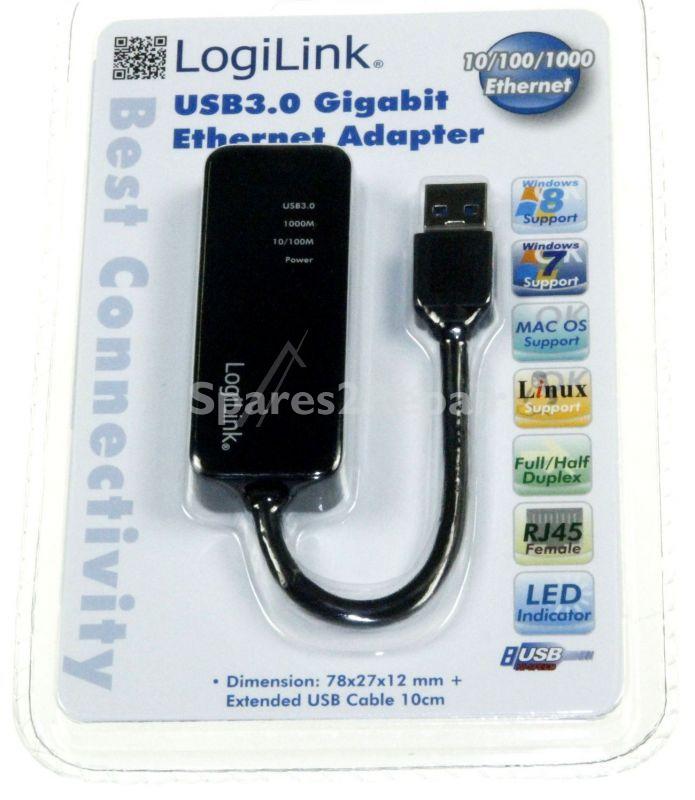 Logilink Usb adaptor - Ua0184a Usb 3 0 To Gigabit Ethernet Adaptor