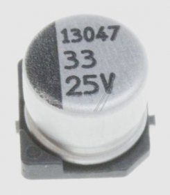 Samsung Smd Electrolytic - 33uf-25v 2402-000147 C-al Smd 33µf 20% 25v