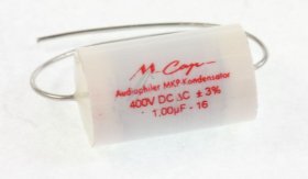 Mundorf Foil Capacitor - 1uf-400v Audio Filmcap. Axial 85° 12x23mm
