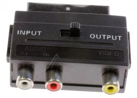 Compatible Scart Plug-phono Socket - Scart Adapter > 3 Rca With Input (audio) & Output (video) Compatible Scart Plug-phono Socket - Scart Adapter > 3 Rca With Input (audio) & Output (video)