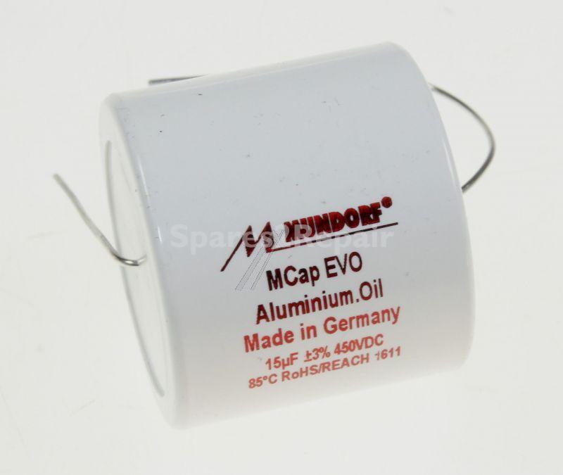 Mundorf Foil Capacitor - 15uf-450v Audio Filmcap. Axial 85° 40x35mm