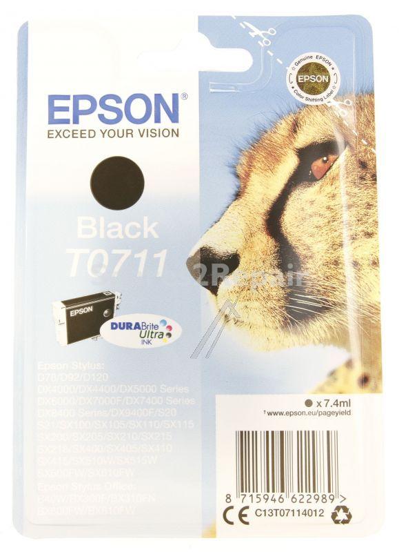 Epson Cartridge - T0711 C13t07114012 Cartridge Black 7 4ml