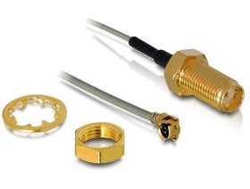Delock Sma-cable - Antenna Cable Sma Jack Bulkhead > Mhf-u.fl Compatible Plug 2
