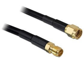 Delock Sma-cable - Antenna Cable Rp-sma Plug > Rp-sma Jack Cfd200 5 M Low Loss