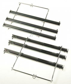 Telescopic Slideout Oven Grills - Z12tf36x0 17001816 Full Extension Rails 3-fold [Bosch Siemens]