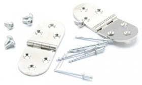 Door Hinges - 20114302 Hinge Set glass Panel [Electrolux Aeg]