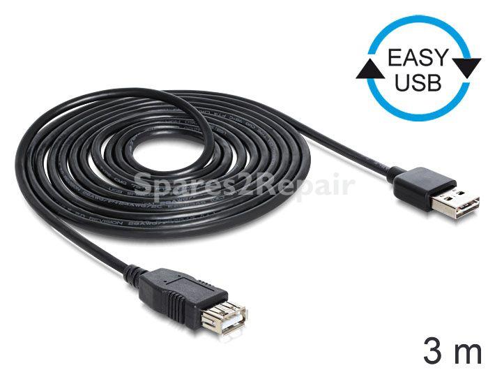 Delock Usb-connector - Extension Cable Easy-usb 2.0-a Male > Usb 2.0-a Female 3 M