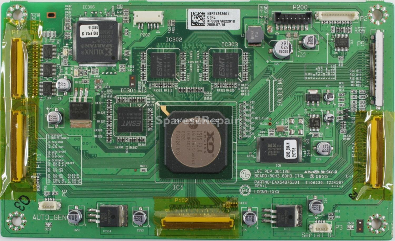 LG 50PS3000 - LVDS - EBR54863601 - EAX54875301 - REV L - PDP 081128 - 50H3_60H3_CTRL