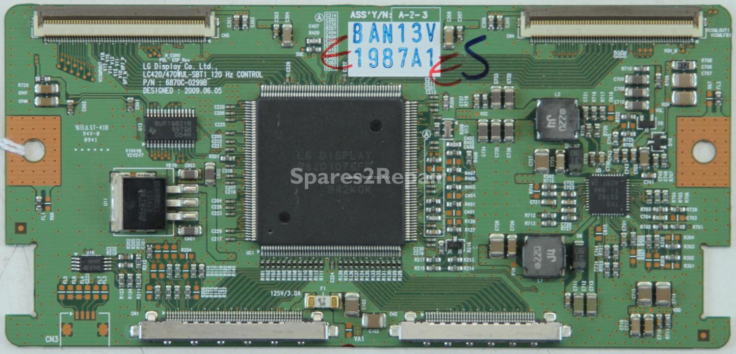 LG 42LS9500 - T-Con - 6870C-0299B - 6871L-1987A - LC420/470WUL-SBT1_120 Hz CONTROL