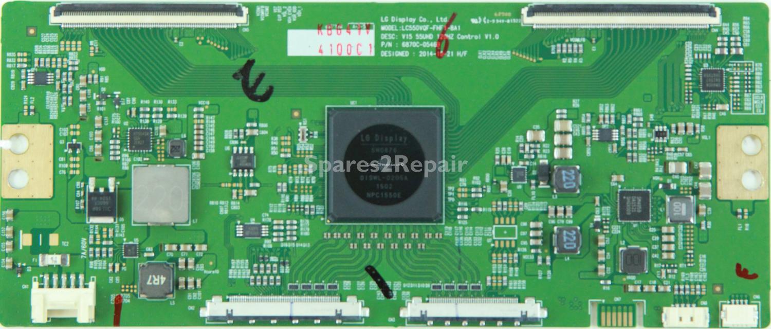 LG 55UG870V - T-Con - 6871L-4100C - 6870C-0546B - LC550VQF-FHF1-8A1 - V15 55UHD 120HZ Control V1.0