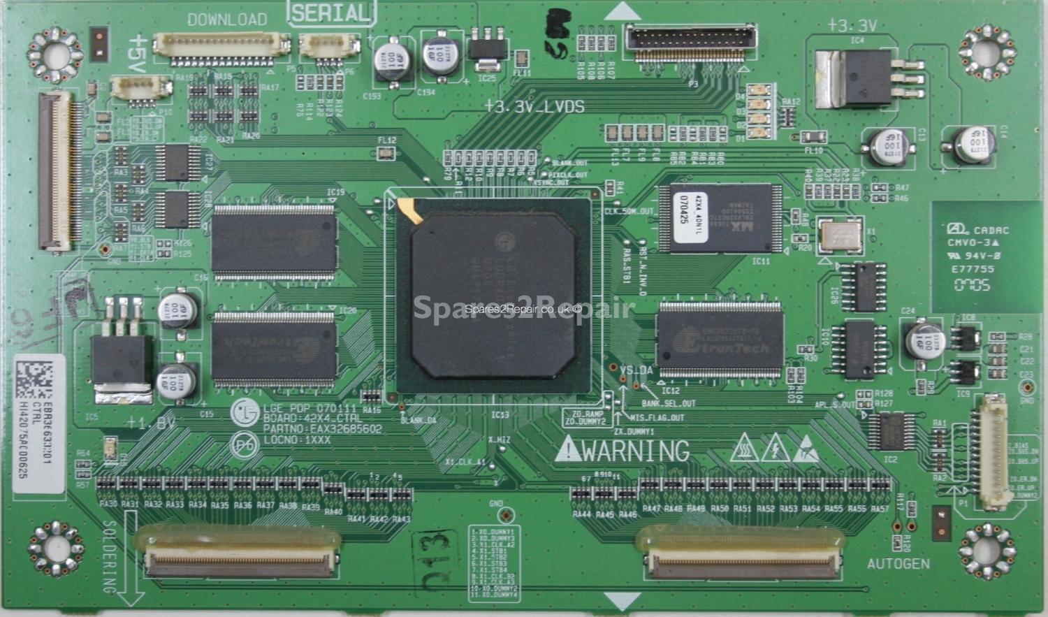 LG 42PC55 - LVDS - 42X4_CTRL - EAX32685602 - PDP 070111