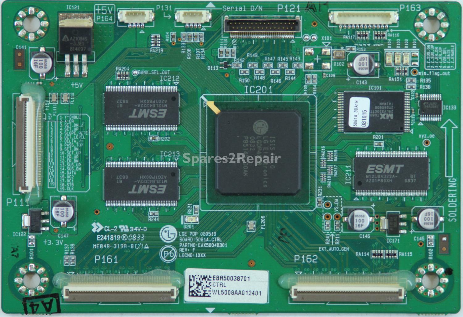 LG 50PG3000 - Logic CTRL - EAX50048301 - REV:F - EBR50038701 - 50G1A_CTRL