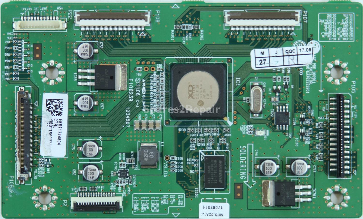 LG 50PT353K - Logic CTRL - EBR71734804 - EAX63333201 - PDP 100901
