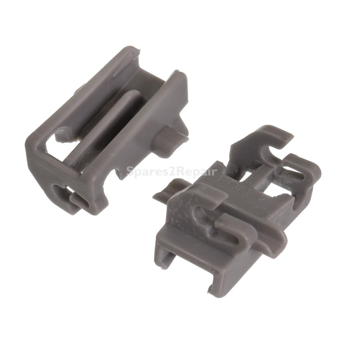 Compatible for Bosch SBV, SMI, SMS Series Dishwasher Rack Clips (Pack of 2)