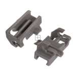 Compatible for Bosch SBV, SMI, SMS Series Dishwasher Rack Clips (Pack of 2)