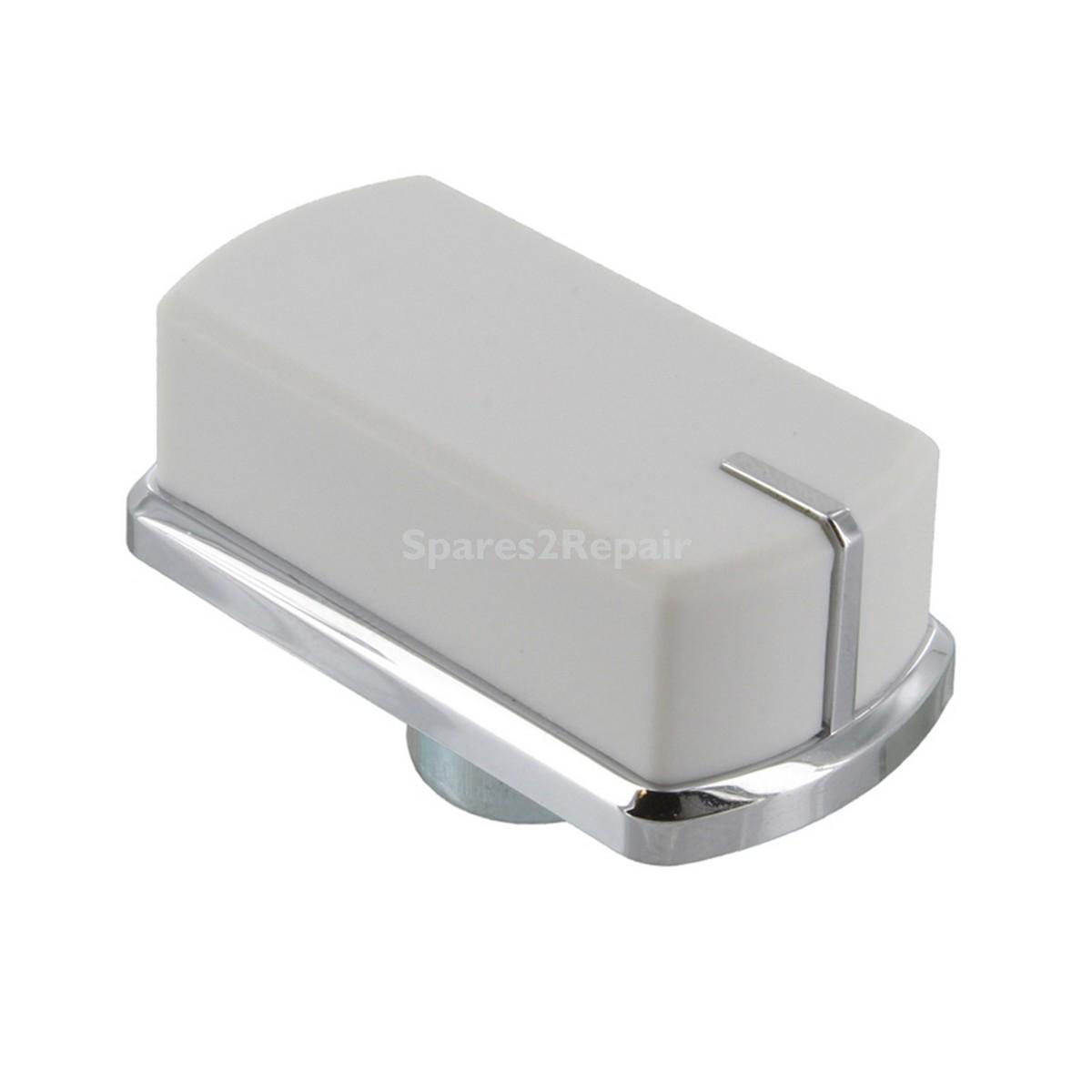 Compatible for Belling BI, FSG, FS, DF, FSG60DOP 444449568 Type White & Chrome Oven Control Knob