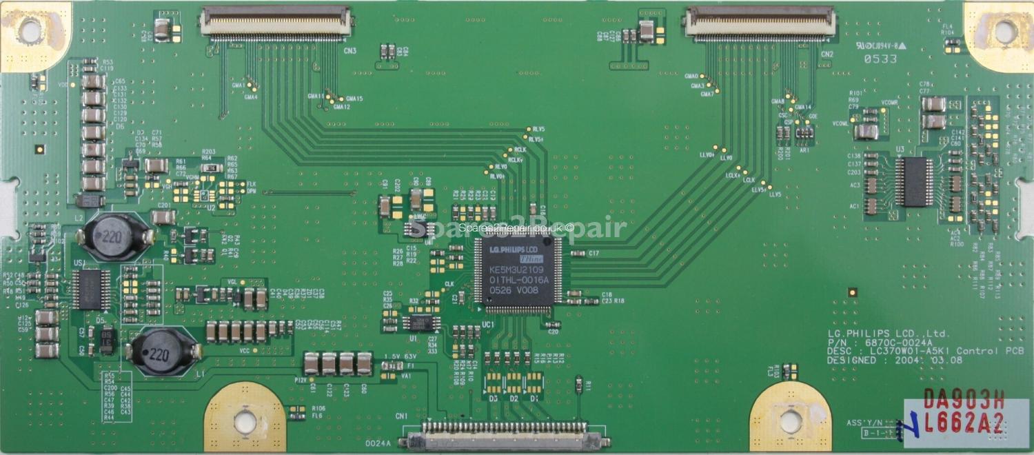 Philips 37PF5520 - LVDS - 6870C-0024A - LC370W01-A5K1 Control PC