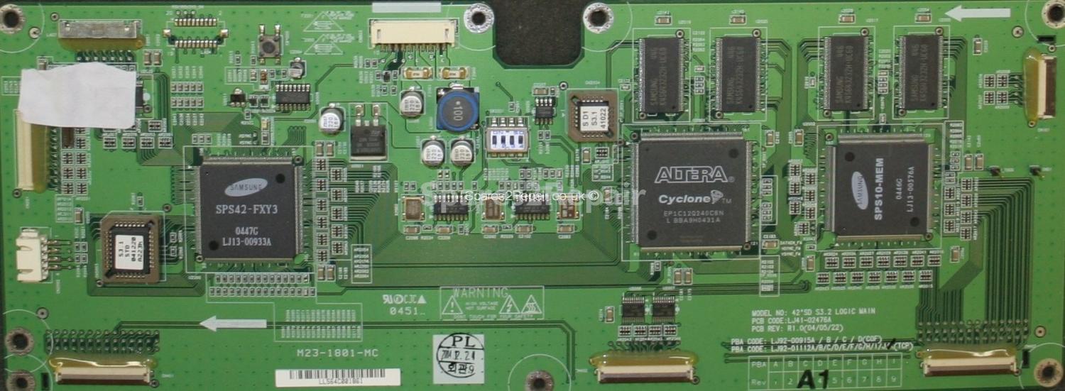 Vision PM-P42SX - 42 SD S3.2 Logic Ctrl - LJ41-02476A R1.0 - LJ92-01112K A1