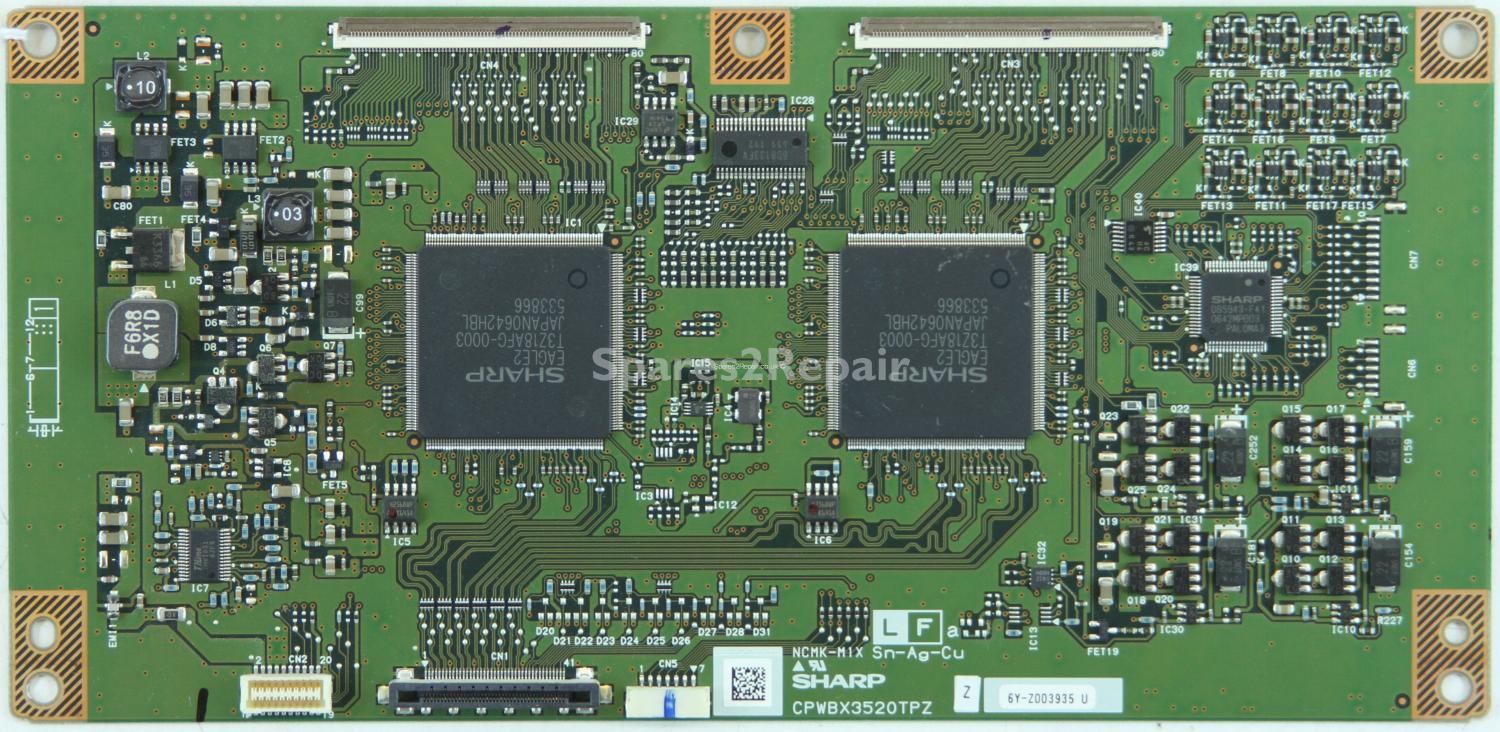 Sharp LC-60C52U - T-Con - 6Y-Z003935 U - CPWBX3520TPZ